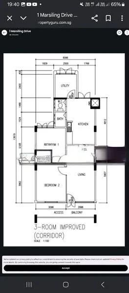 3 Room (3I) HDB for Sale in  1 Marsiling Drive - Image 11
