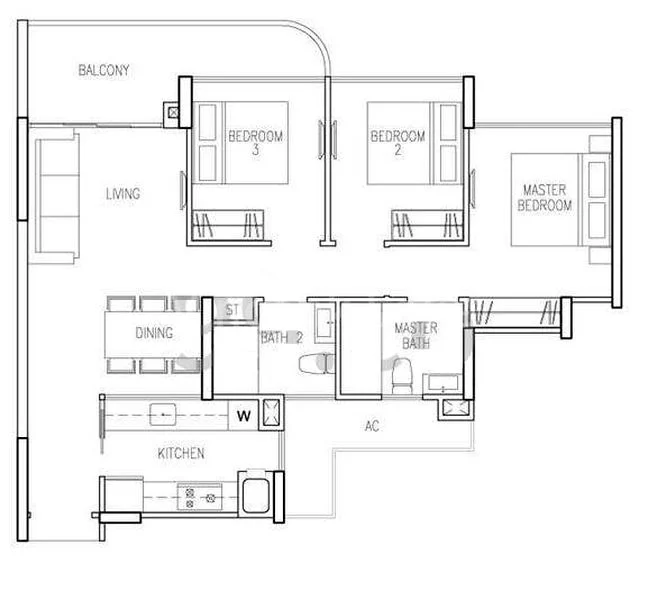 3 Bed Condo for Rent in  Riversound Residence - Image 13