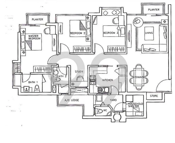 3 Bed Condo for Rent in  Poshgrove East - Image 14