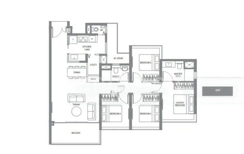 4 Bed Condo for Rent in  Twin VEW - Image 17