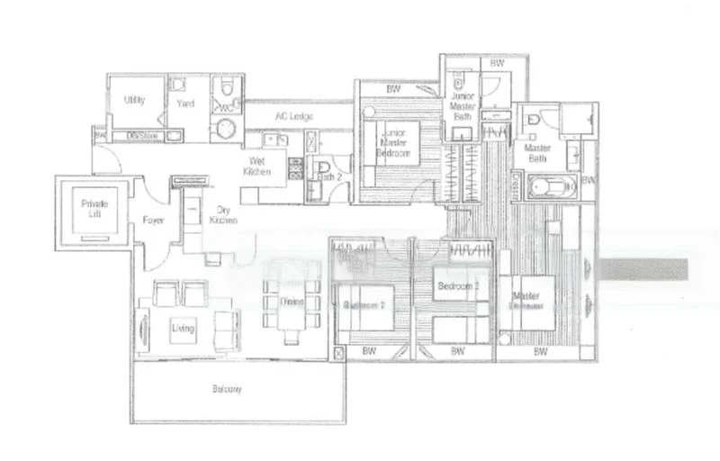 4 Bed Condo for Rent in  Suites @ Cairnhill - Image 10