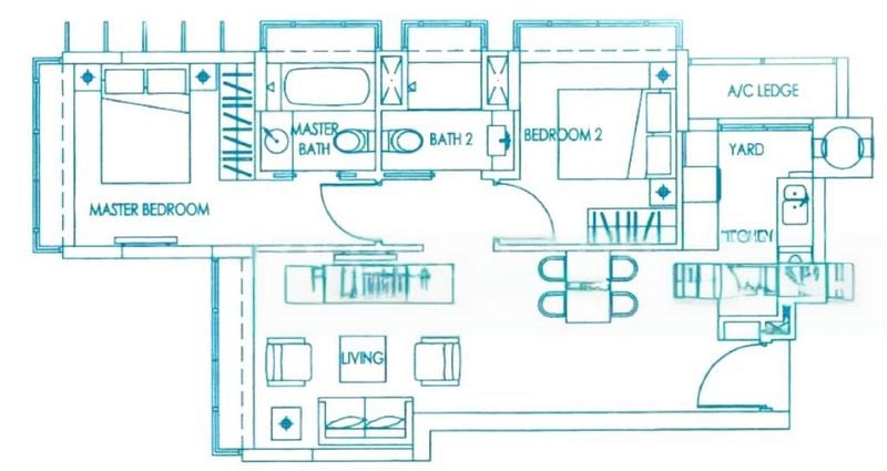 2 Bed Apartment (Condo) for Rent in  Residence 66 - Image 10