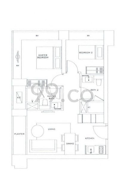 2 Bed Condo for Rent in  Skysuites @ Anson - Image 8