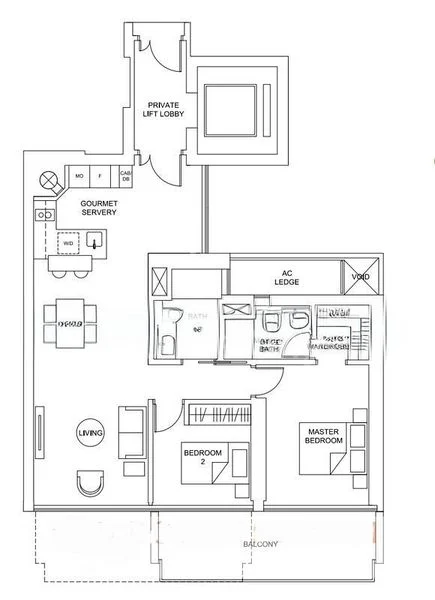 2 Bed Condo for Rent in  Marina One Residences - Image 7