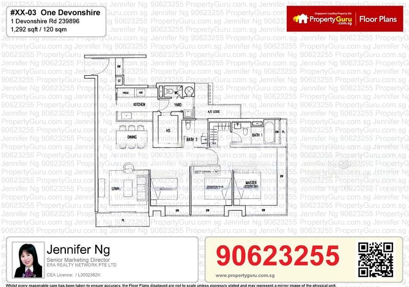 3 Bed Condo for Rent in  One Devonshire - Image 18