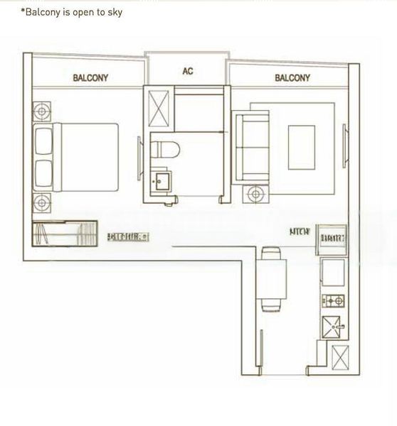 1 Bed Condo for Rent in  The Interweave - Image 4