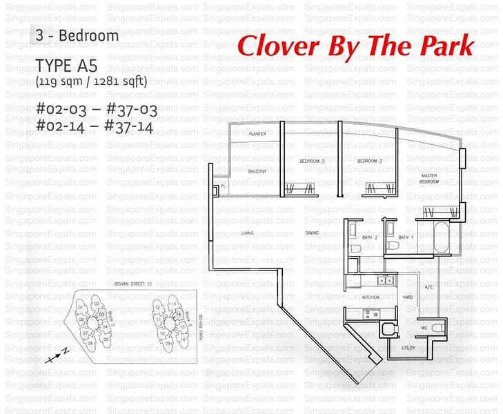 3 Bed Condo for Rent in  Clover By The Park - Image 6