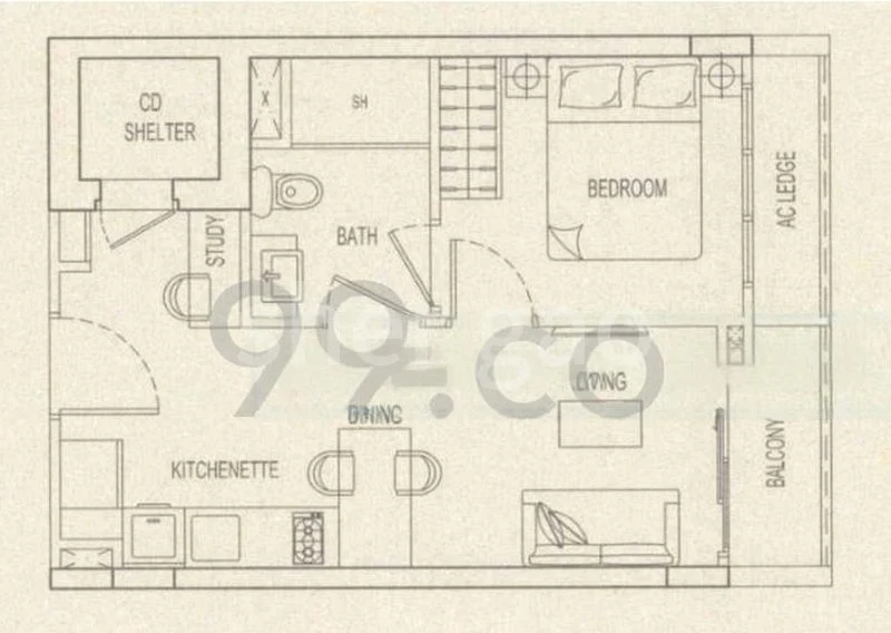 1 Bed Condo for Rent in Cardiff Residence - Image 11
