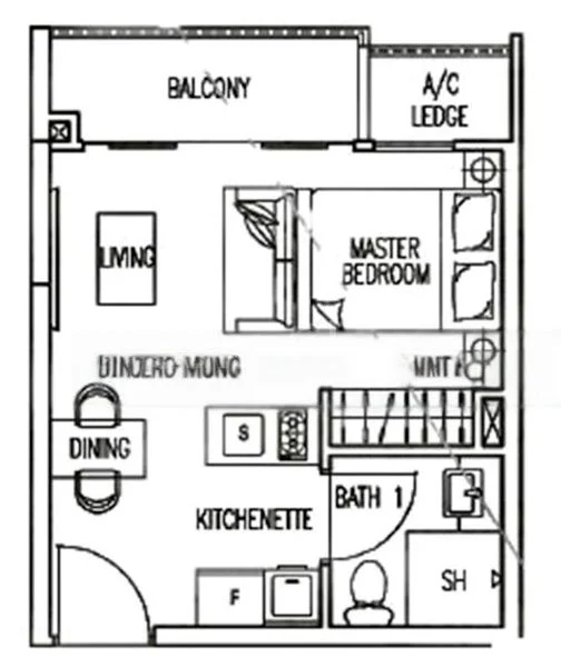 1 Bed Apartment (Condo) for Rent in  Prestige Heights - Image 9