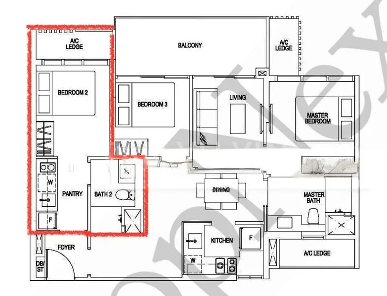 Studio Condo for Rent in  Sims Urban Oasis - Image 5